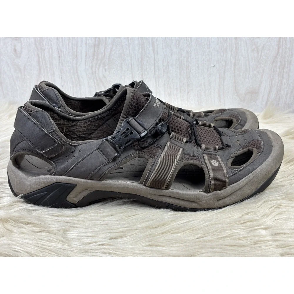Teva Omnium 2 Leather Sandals Brown Turkish Coffee Mens 14 Hiking Water